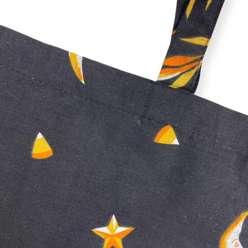 Vintage Handmade Halloween Pumpkin Shoulder Tote Bag - Picture 5 of 10